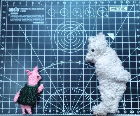 Piglet and Pooh, contemplating geometry