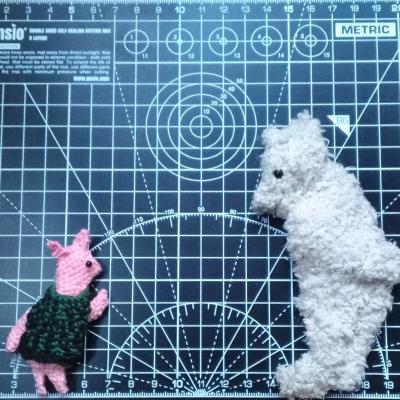 Piglet and Pooh, contemplating geometry